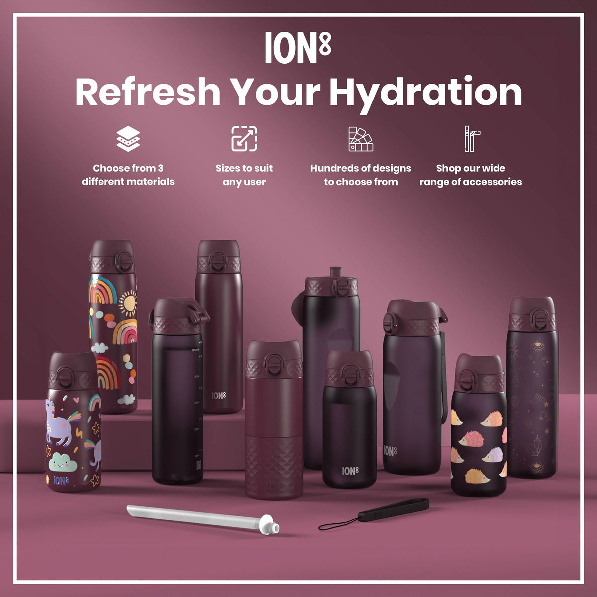 Insulated Steel, Travel Mug, Blackberry, 12oz