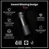 Insulated Steel, Travel Mug, Black, 12oz