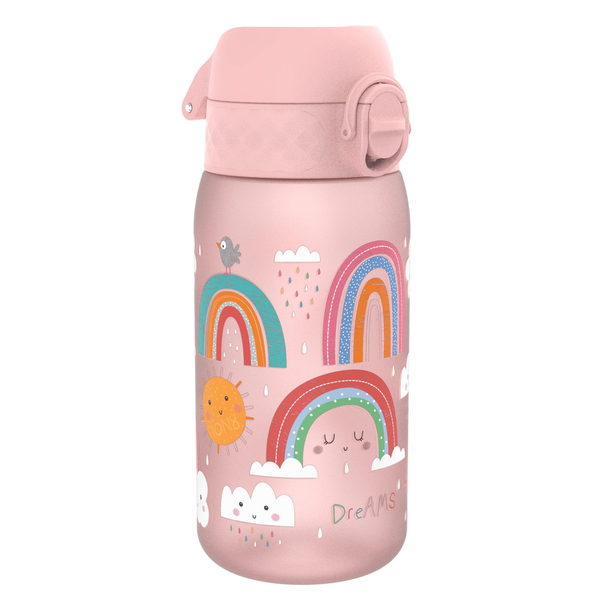Leak Proof Kids Water Bottle, Recyclon, Rainbows, 12oz