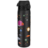 Leak Proof Slim Thermal Water Bottle, Insulated Steel, Spaceships, 17oz
