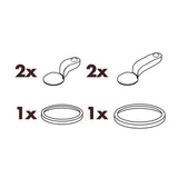 ION8 Leak Proof Water Bottle Accessory, Replacement Seals New Style