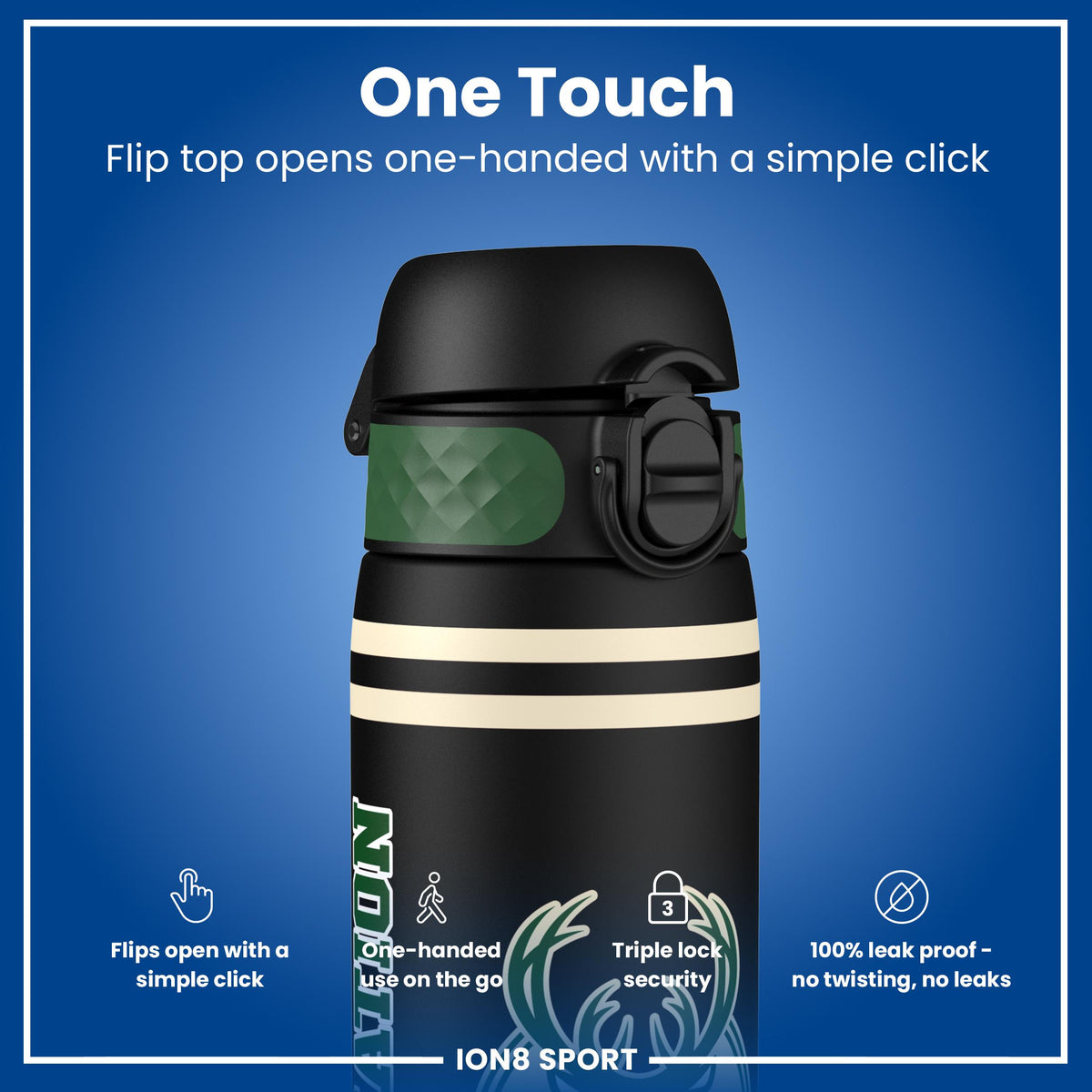 NBA x ION8, Recyclon, Milwaukee Bucks, 18oz