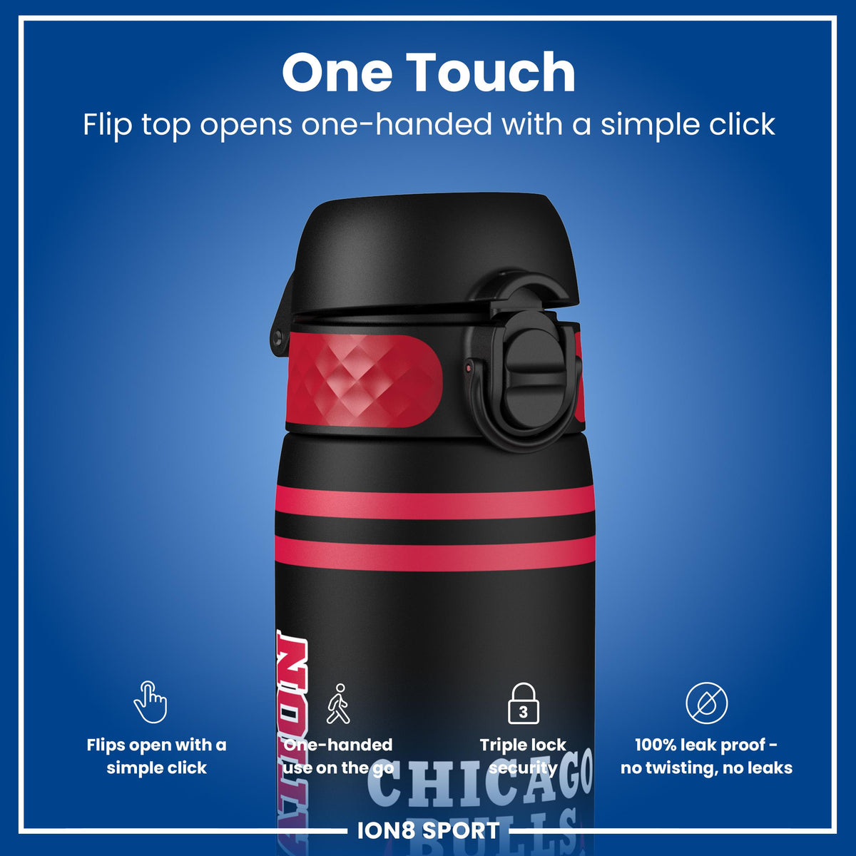 NBA x Ion8 Sports, Recyclon, Chicago Bulls, 18oz