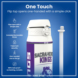 NBA x ION8, Insulated Steel Bottle, Sacramento Kings, 24oz