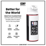 NBA x ION8, Insulated Steel Bottle, Portland Trailblazers, 24oz