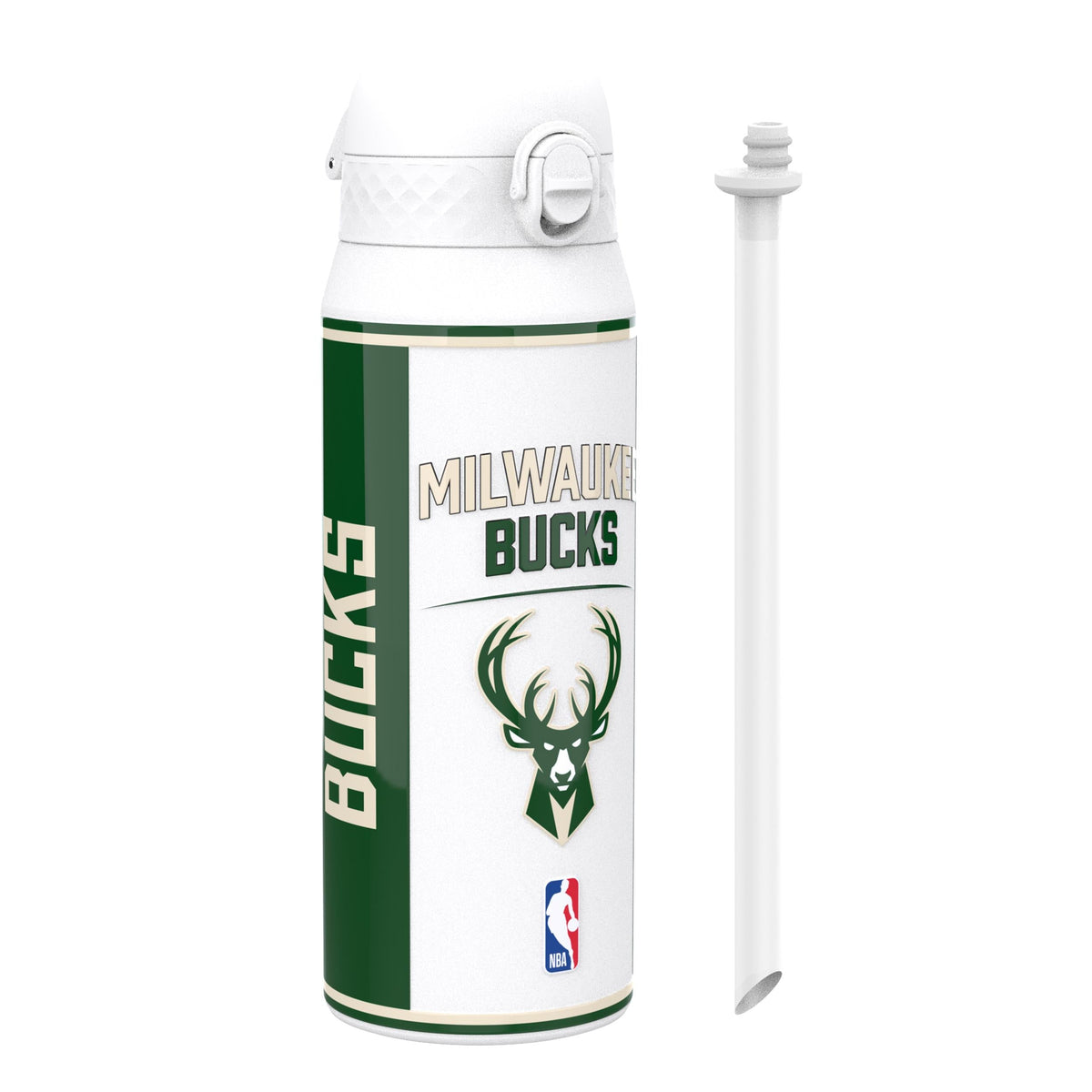NBA x ION8, Insulated Steel Bottle, Milwaukee Bucks, 24oz
