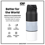 NBA x ION8, Insulated Steel Bottle, SA Spurs, 24oz