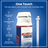 NBA x ION8, Insulated Steel Bottle, OK City Thunder, 24oz