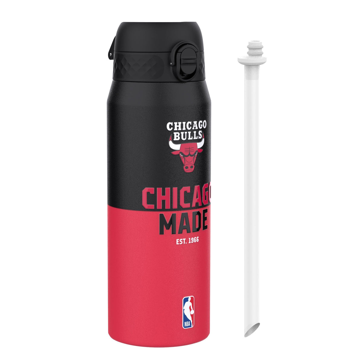 NBA x ION8, Insulated Steel Bottle, Chicago Bulls, 24oz