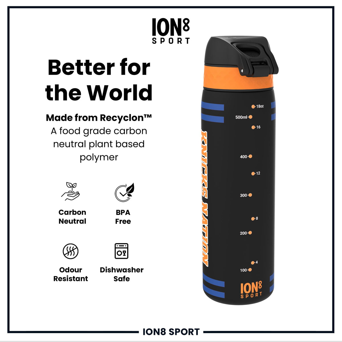 NBA x ION8, Recyclon, NY Knicks, 18oz