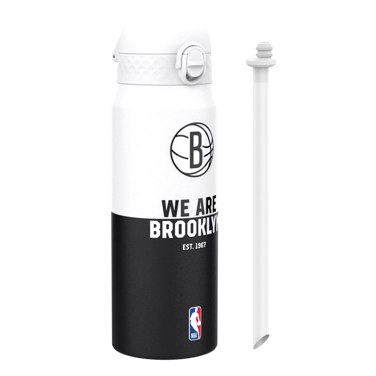 NBA x ION8, Insulated Steel Bottle, Brooklyn Nets, 24oz