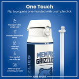 NBA x ION8, Insulated Steel Bottle, Memphis Grizzlies, 24oz