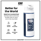 NBA x ION8, Insulated Steel Bottle, Memphis Grizzlies, 24oz