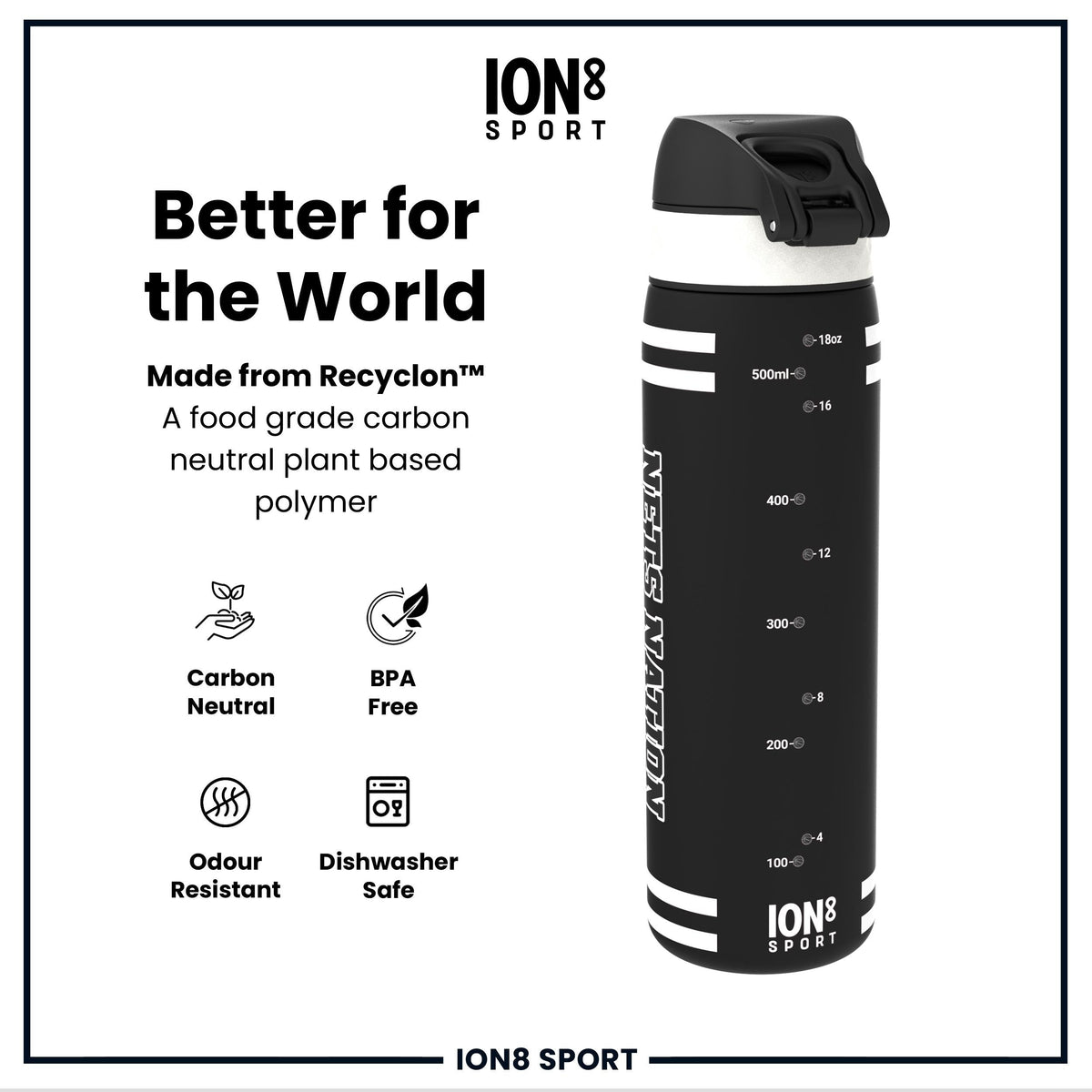 NBA x Ion8 Sports, Recyclon, Brooklyn Nets, 18oz