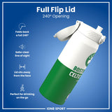 NBA x ION8, Insulated Steel Bottle, Boston Celtics, 24oz