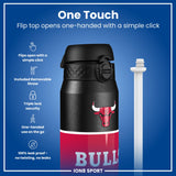 NBA x ION8, Insulated Steel Bottle, Chicago Bulls, 24oz