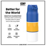 NBA x ION8, Insulated Steel Bottle, GS Warriors, 24oz