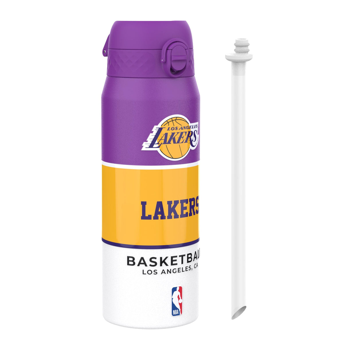 NBA x ION8, Insulated Steel Bottle, LA Lakers, 24oz