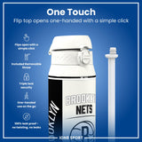 NBA x ION8, Insulated Steel Bottle, Brooklyn Nets, 24oz