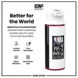 NBA x ION8, Insulated Steel Bottle, Chicago Bulls, 24oz