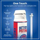 NBA x ION8, Insulated Steel Bottle, Detroit Pistons, 24oz
