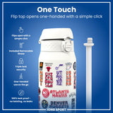 NBA x ION8, Insulated Steel Bottle, Patch Logos, 24oz