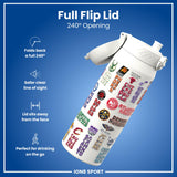 NBA x ION8, Insulated Steel Bottle, Patch Logos, 24oz