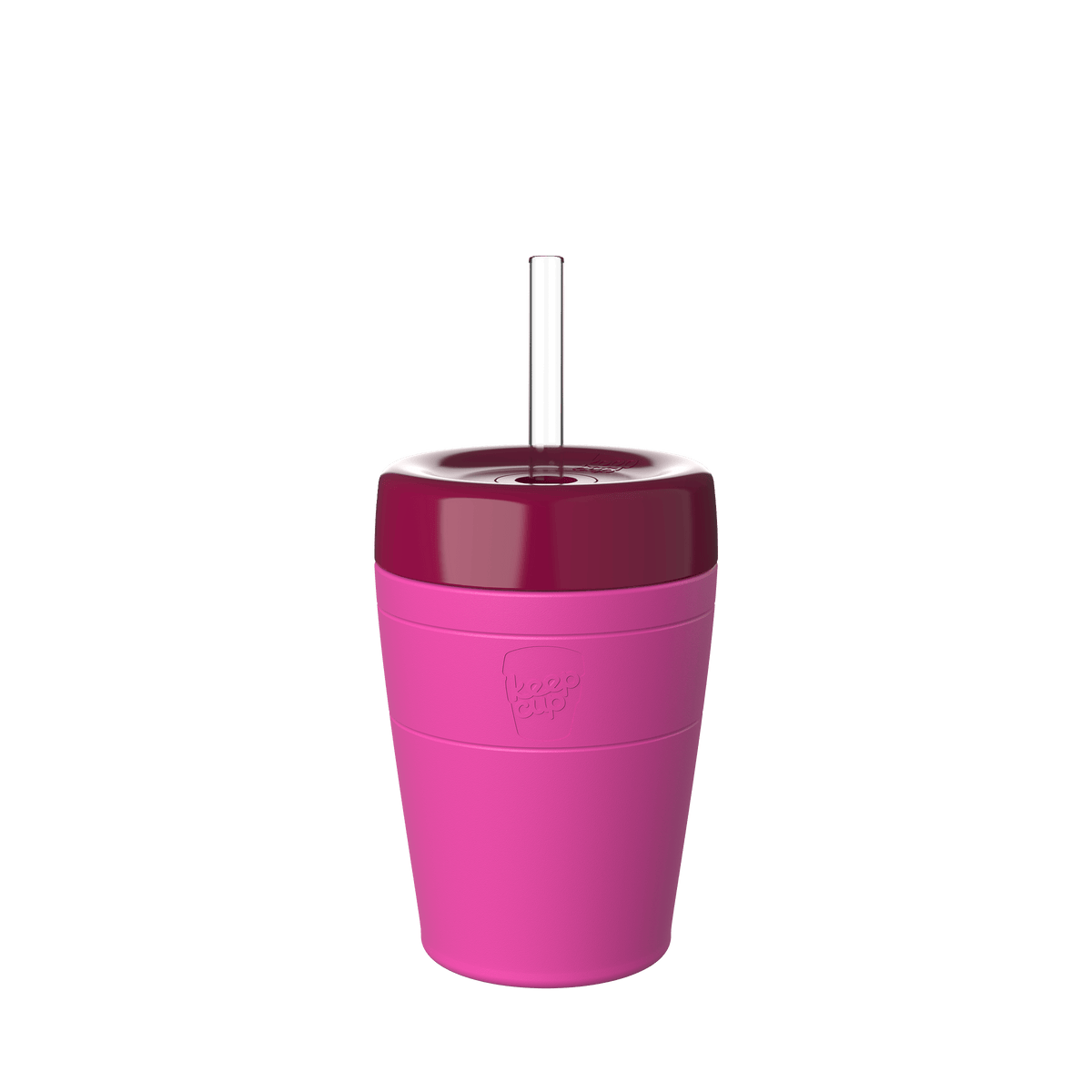 Commuter Cold Cup - 12oz | Fuchsia Burgundy (F)