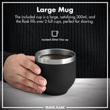 Luma Vacuum Insulated, Flask & Mug, Black, 24oz