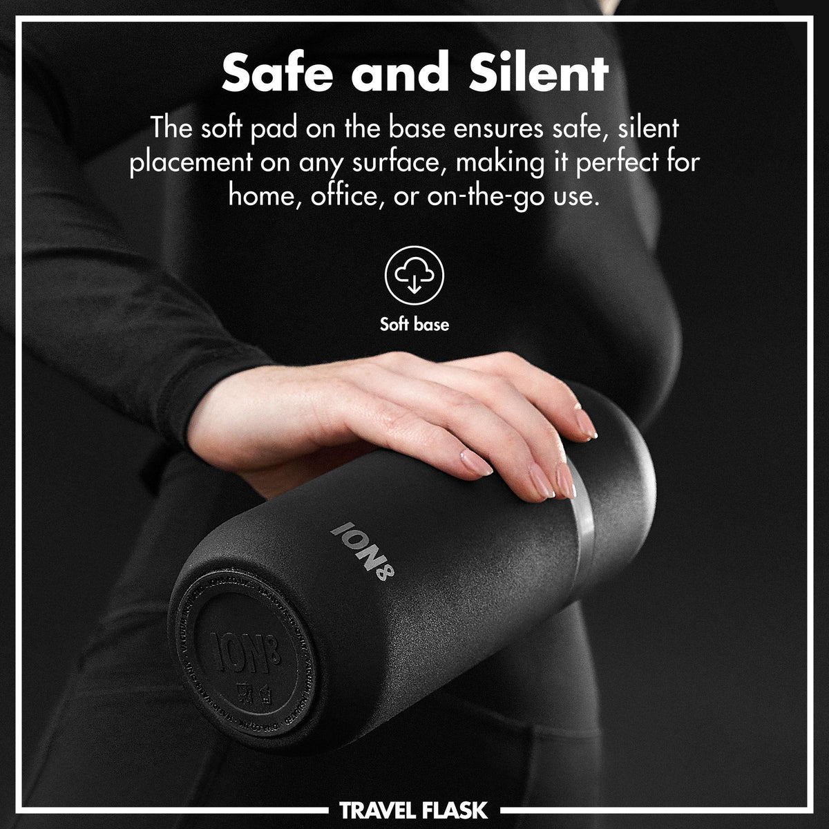 Luma Vacuum Insulated, Flask & Mug, Black, 24oz