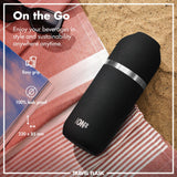 Luma Vacuum Insulated, Flask & Mug, Black, 24oz
