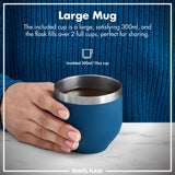 Luma Vacuum Insulated, Flask & Mug, Deep Teal, 24oz