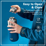 Luma Vacuum Insulated, Flask & Mug, Deep Teal, 24oz