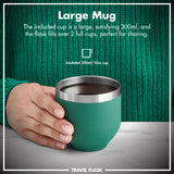 Luma Vacuum Insulated, Flask & Mug, Green, 24oz
