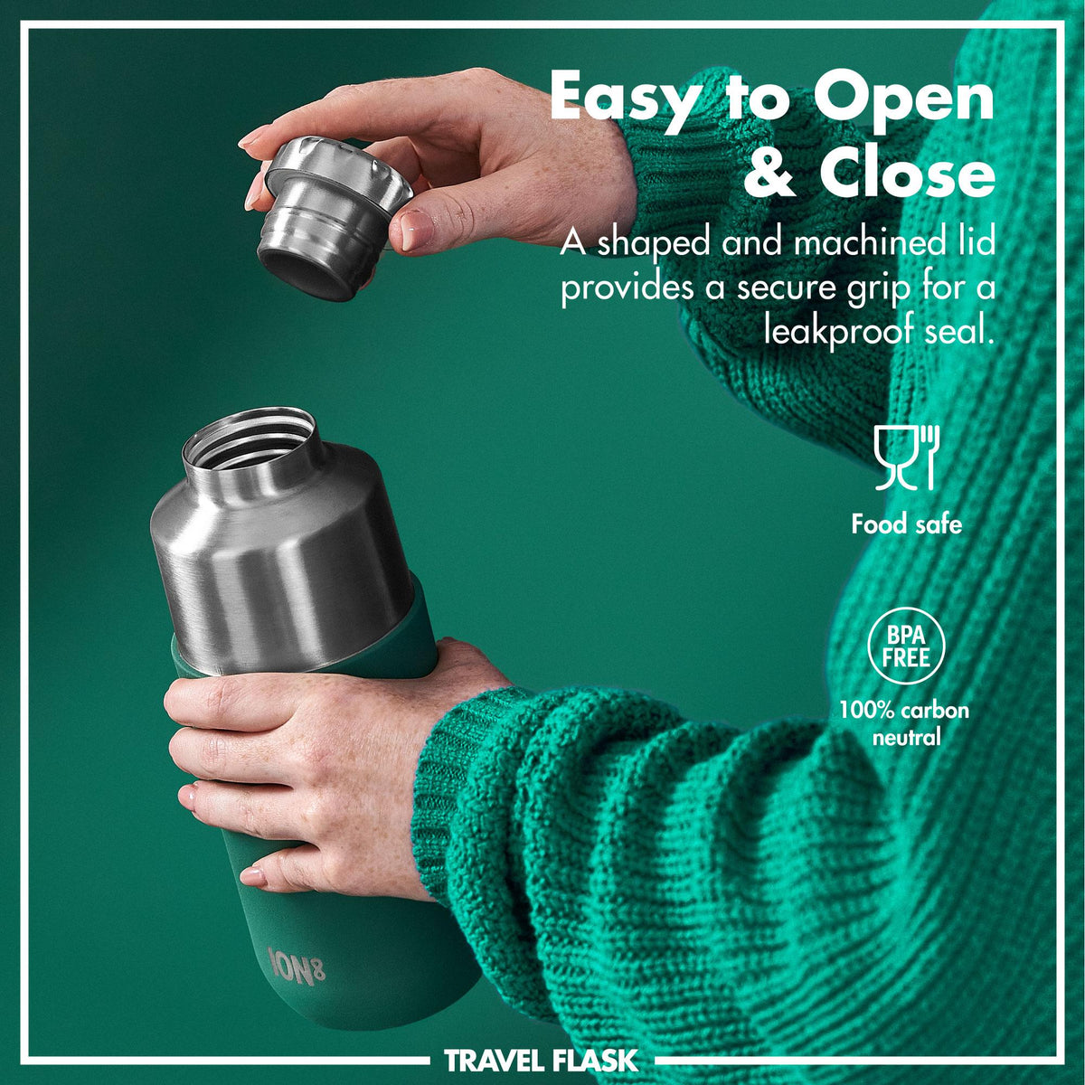 Luma Vacuum Insulated, Flask & Mug, Green, 24oz