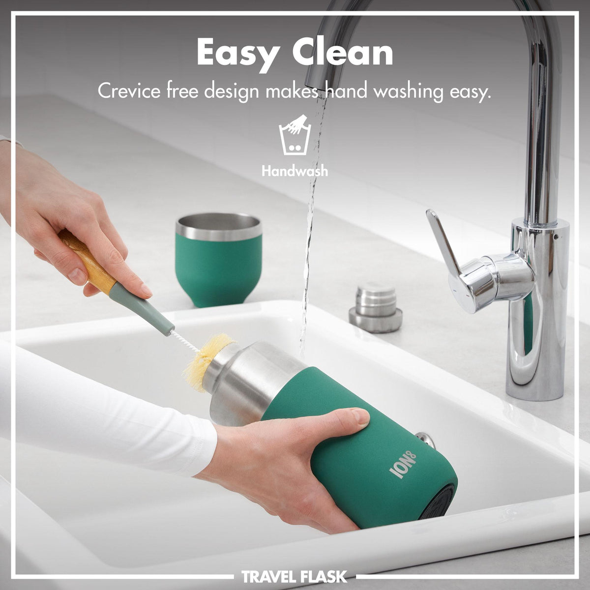 Luma Vacuum Insulated, Flask & Mug, Green, 24oz