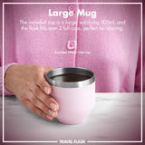 Luma Vacuum Insulated, Flask & Mug, Rose Quartz, 24oz