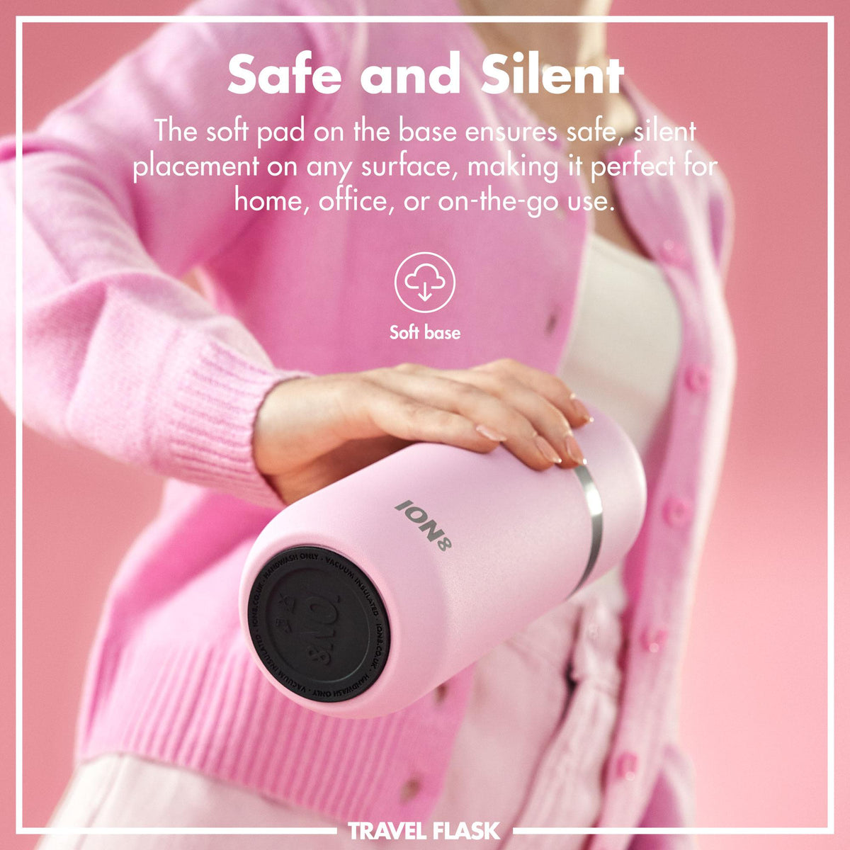 Luma Vacuum Insulated, Flask & Mug, Rose Quartz, 24oz