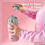 Luma Vacuum Insulated, Flask & Mug, Rose Quartz, 24oz
