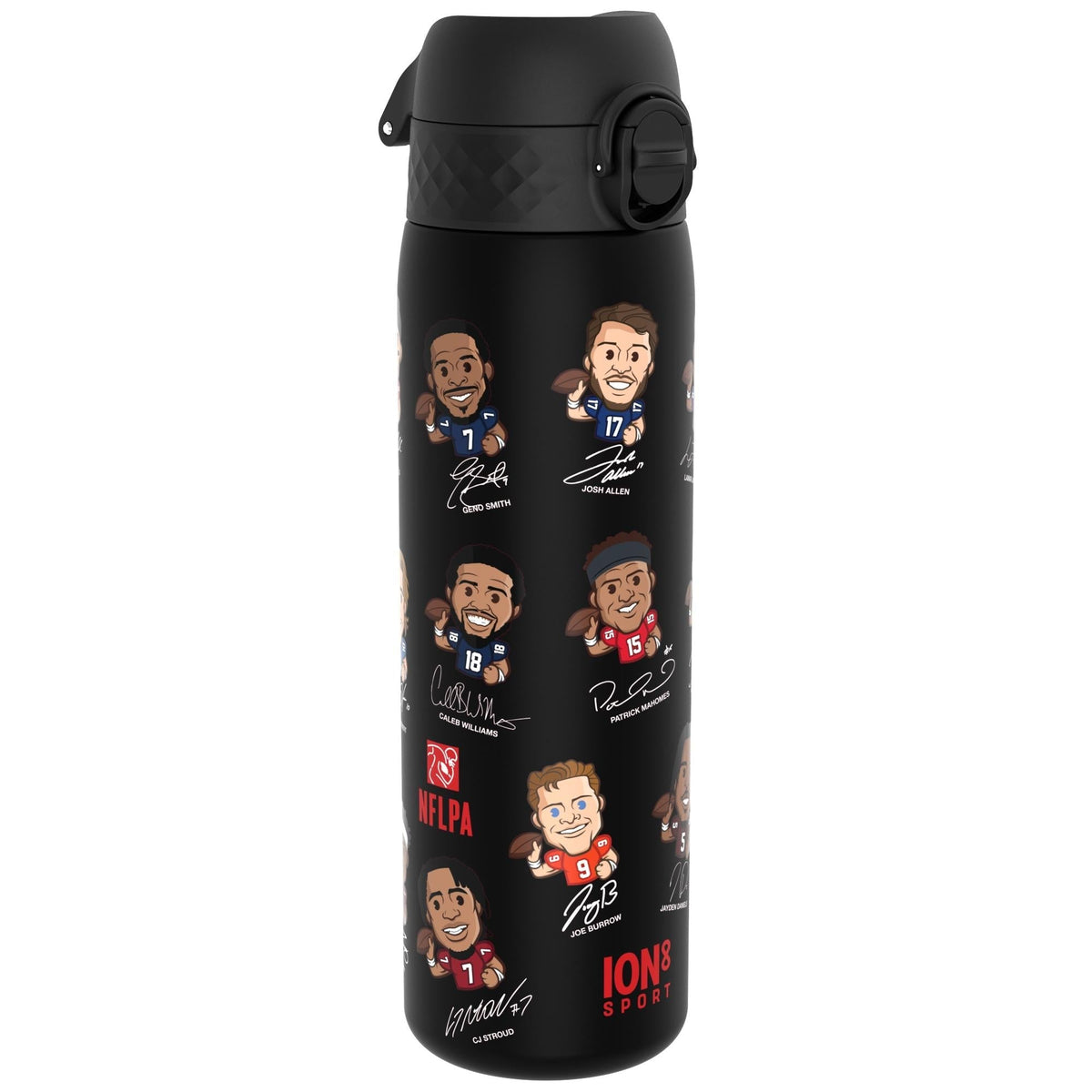 Leak Proof NFLPA Water Bottle, Recyclon, Quarterbacks, 18oz