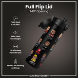 Leak Proof NFLPA Water Bottle, Recyclon, Wide Receivers, 18oz