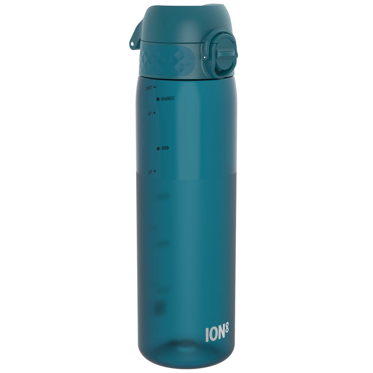 Leak Proof Slim Water Bottle, Recyclon, Half-Cut, Teal, 18oz