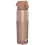 Leak Proof Slim Water Bottle, Recyclon, Half-Cut, Mocha, 18oz
