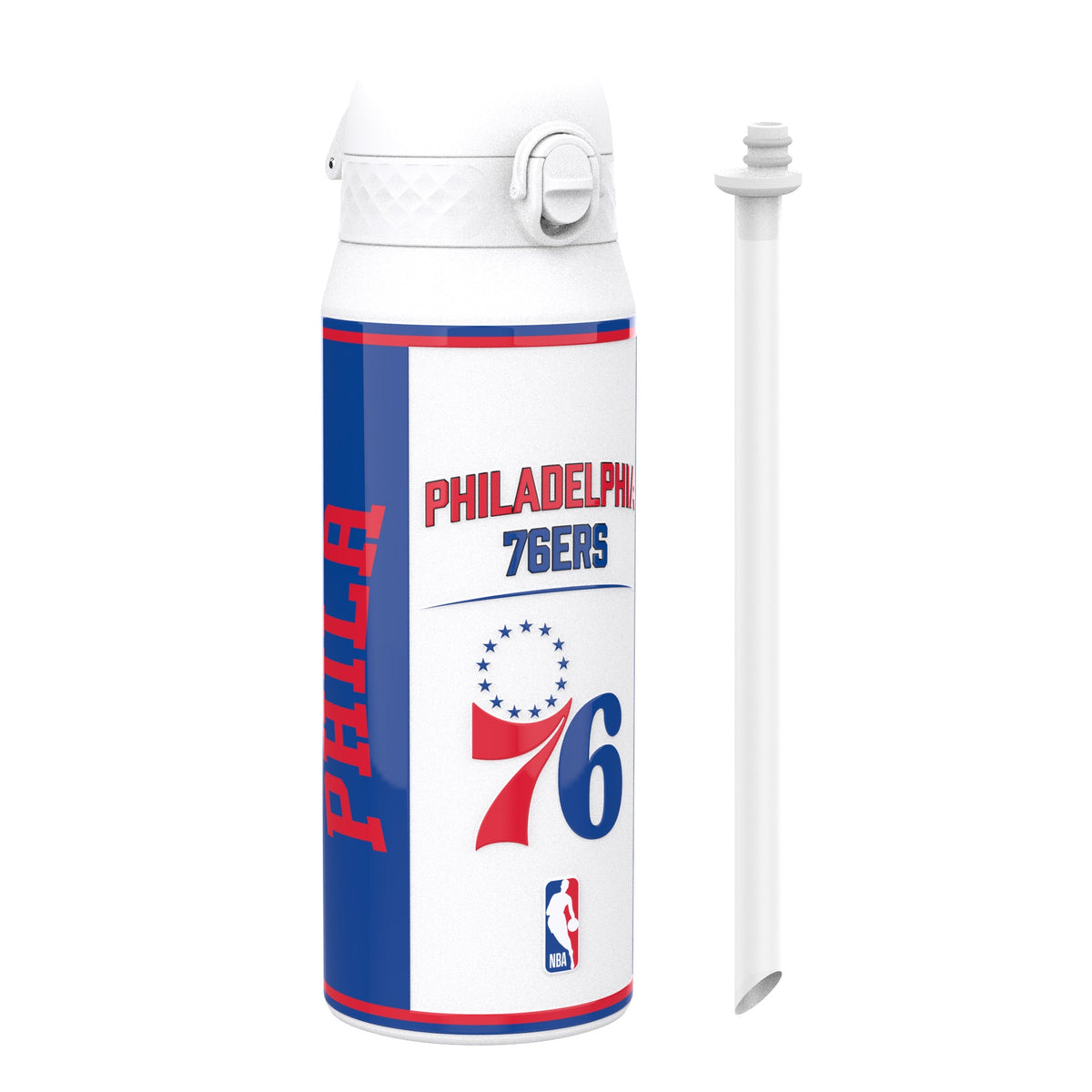 NBA x ION8, Insulated Steel Bottle, Philadelphia 76ers, 24oz
