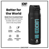 NFL x Ion8 Sports, Insulated Bottle, Locked In Series, De'von Achane, 24oz