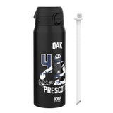 NFL x Ion8 Sports, Insulated Bottle, Locked In Series, Dak Prescott, 24oz