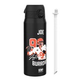 NFL x Ion8 Sports, Insulated Bottle, Locked In Series, Joe Burrow, 24oz