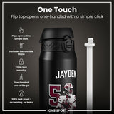 NFL x Ion8 Sports, Insulated Bottle, Locked In Series, Jayden Daniels, 24oz
