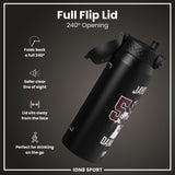 NFL x Ion8 Sports, Insulated Bottle, Locked In Series, Jayden Daniels, 24oz