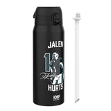 NFL x Ion8 Sports, Insulated Bottle, Locked In Series, Jalen Hurts, 24oz